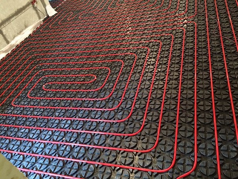 underfloor water heating module