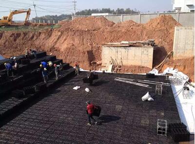 underground tank, soakaway crates, water storage tank