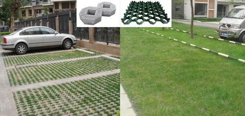 plastic grass grid,grass paver grid, Plastic grass reinforcement grid system