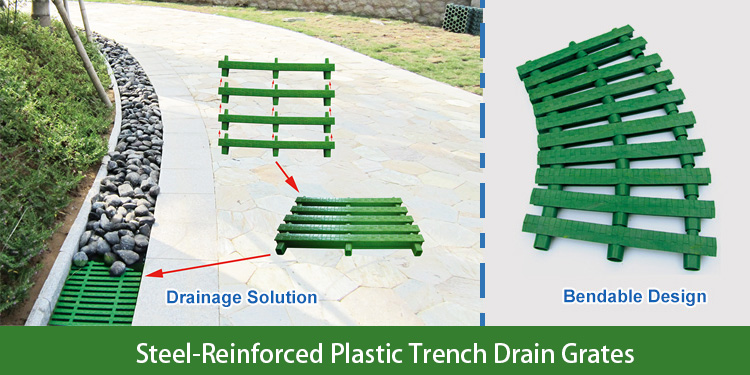 Why I Recommend the Steel-Reinforced Plastic Trench Drain Grates to My Clients