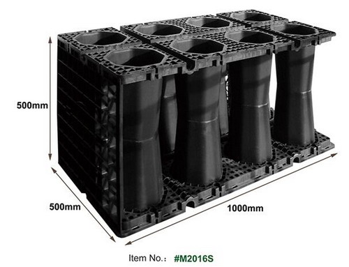 How can I know the exact void ratio of rainwater harvesting module?